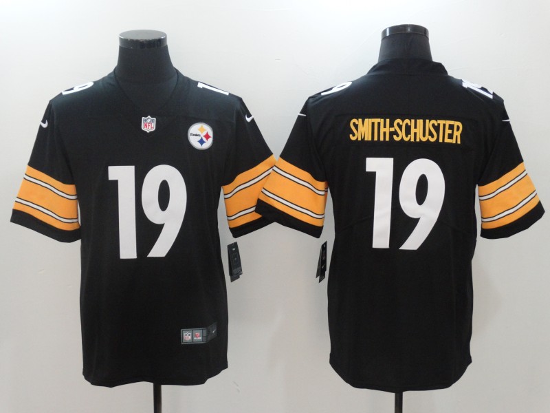 Men Pittsburgh Steelers #19 Smith-Schuster Black Nike Vapor Untouchable Limited NFL Jerseys->seattle seahawks->NFL Jersey